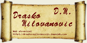 Draško Milovanović vizit kartica